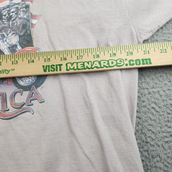 VTG 3D Emblem Harley Davidson Shirt Extra Large 80s Bald Eagle Single Stitch - Picture 6 of 14